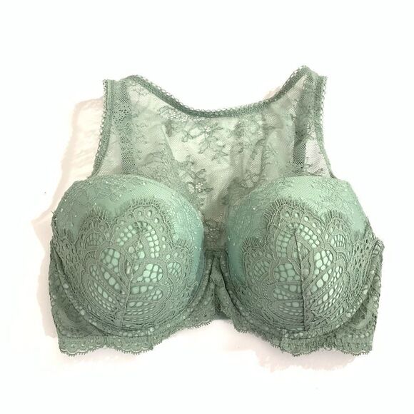Victorias Secret Dream Angels High Neck Lined Demi Sage Bra - Picture 5 of 12